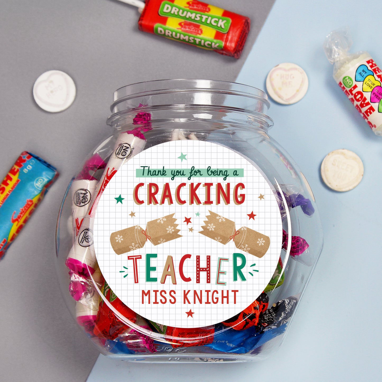 Personalised "Cracking Teacher" Sweet Jar