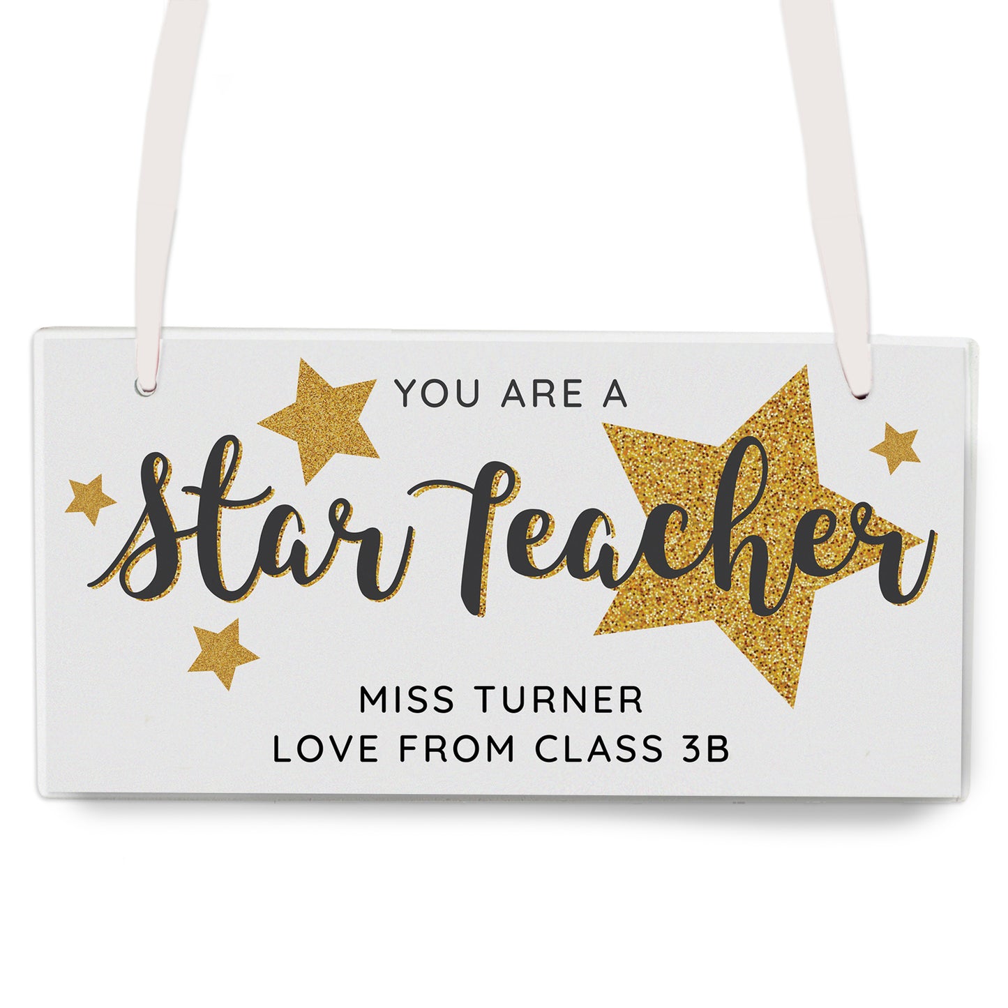 Personalised "You Are A Star Teacher" Wooden Sign