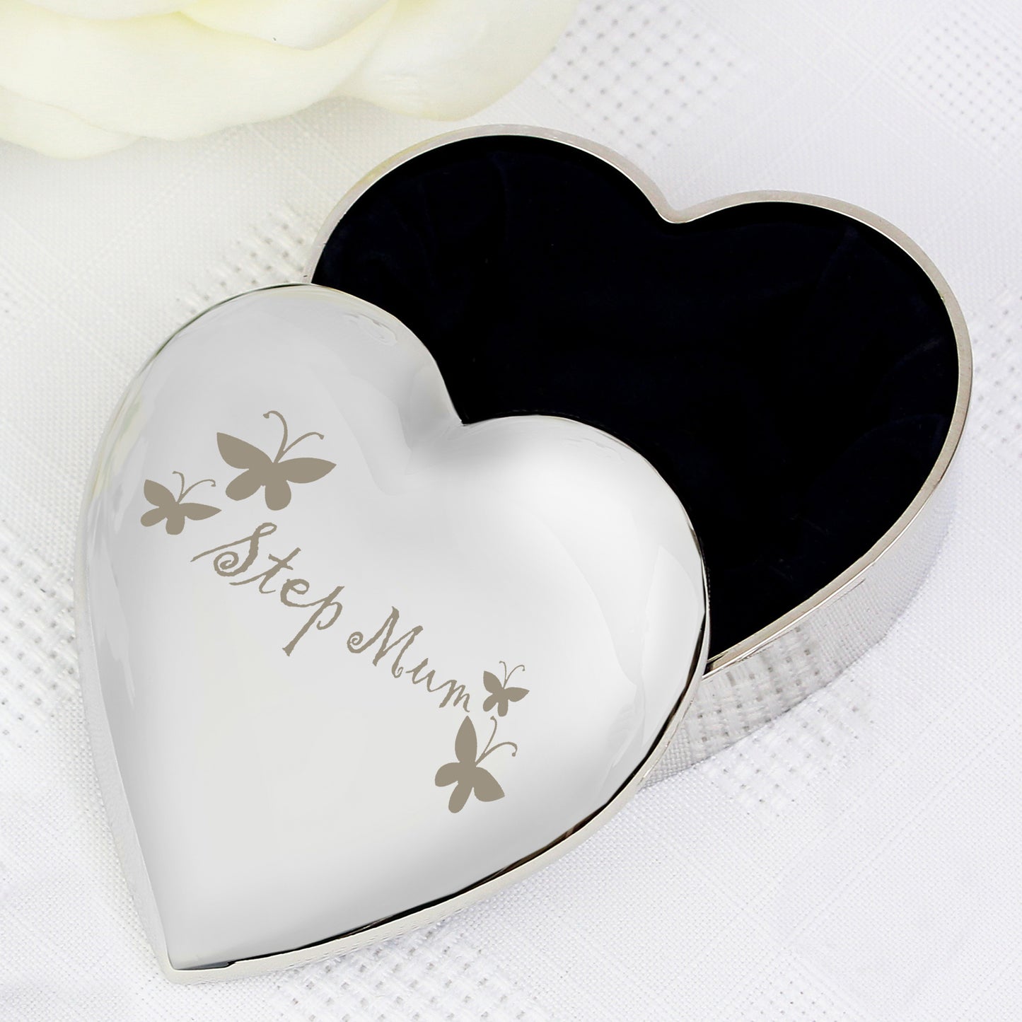 Butterfly Heart Trinket Box – Decorative Keepsake Gift