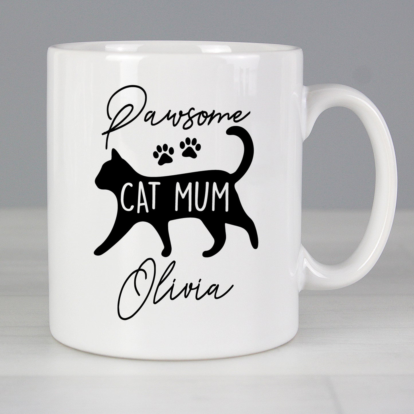 Personalised Pawsome Pet Mum Mug (Dog Mum or Cat Mum)