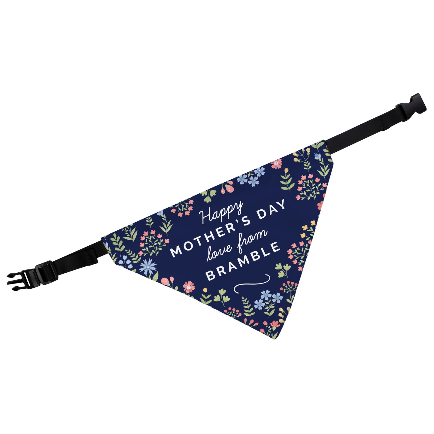Personalised Floral Dog Bandana – Custom Pet Gift