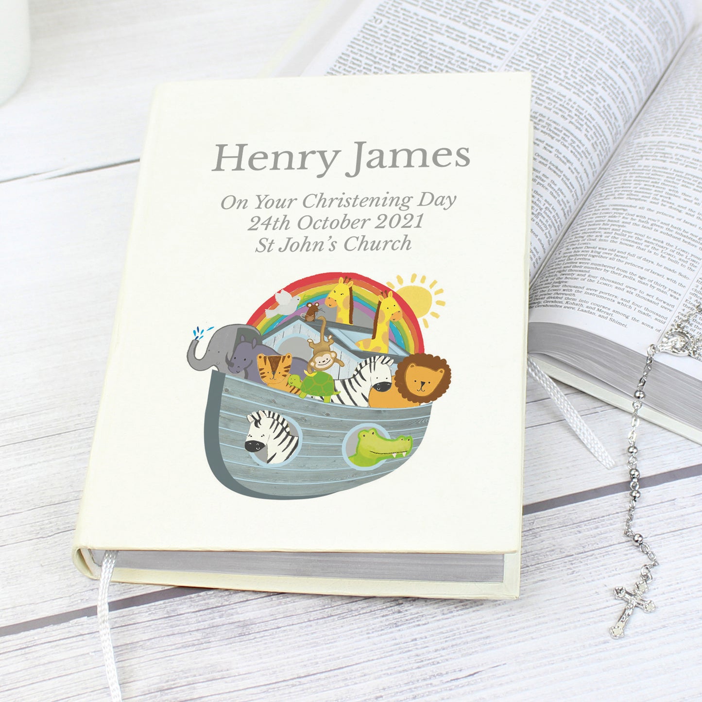Personalised Noah's Ark Holy Bible