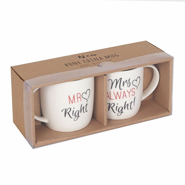 Mr & Mrs “Always Right” Mug Set