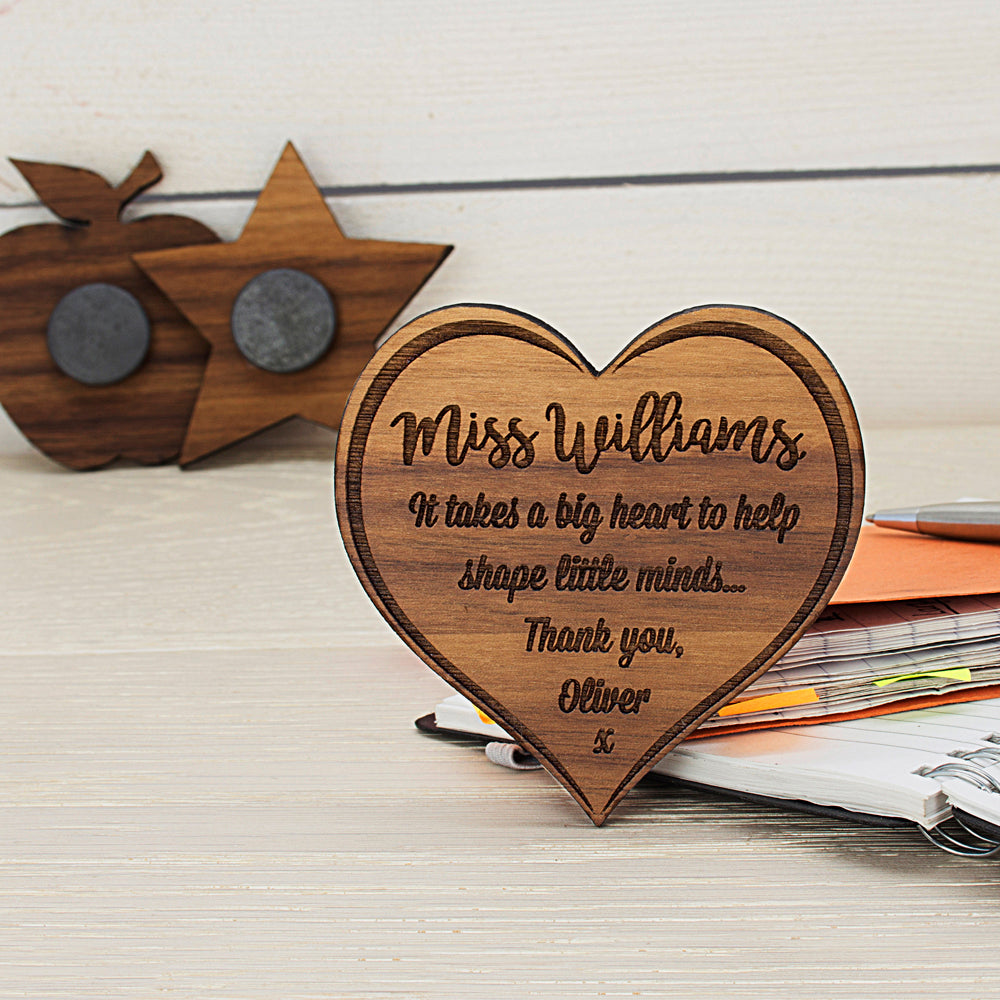 Personalised Teachers In Our Hearts Fridge Magnet