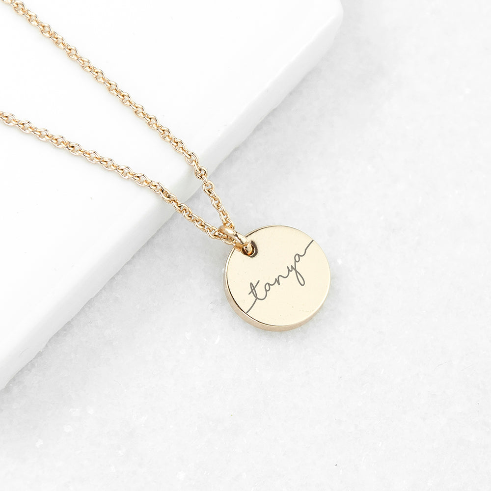 Personalised Disc Necklace