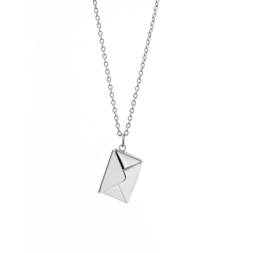 Personalised Secret Message Envelope Necklace