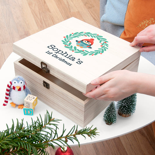 Personalised Baby's First Christmas Eve Box