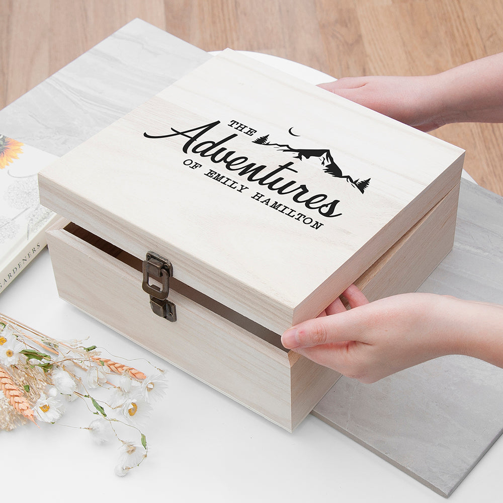 Personalised Adventure Memories Box - Medium