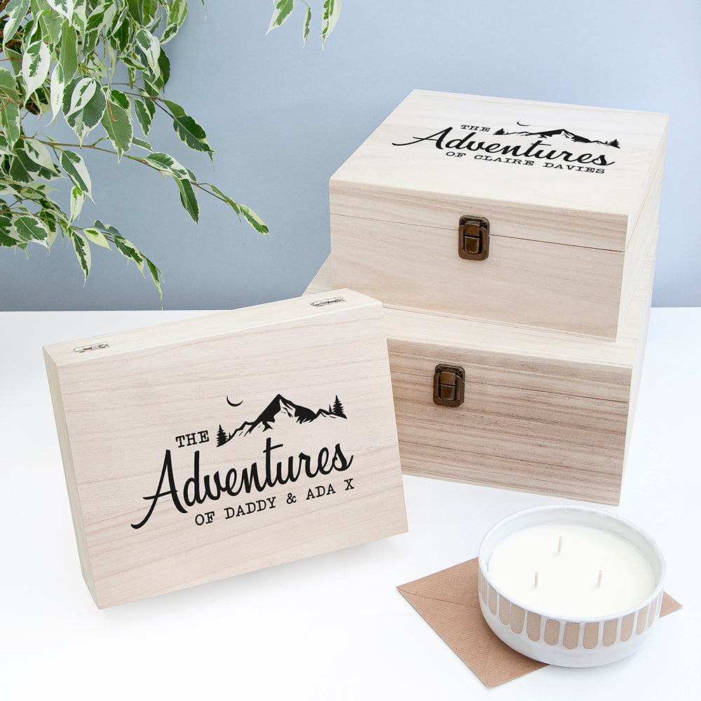 Personalised Adventure Memories Box - Medium