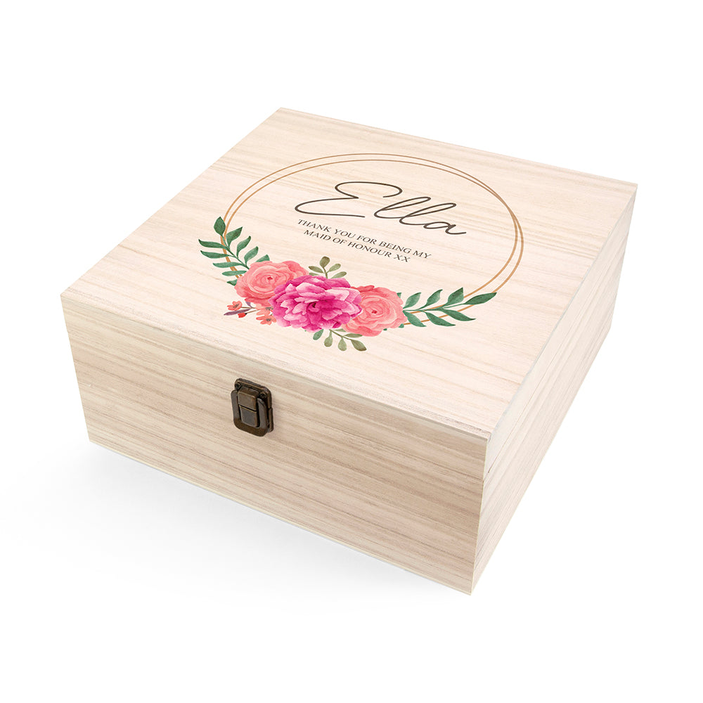 Personalised Wedding Party Memory Box
