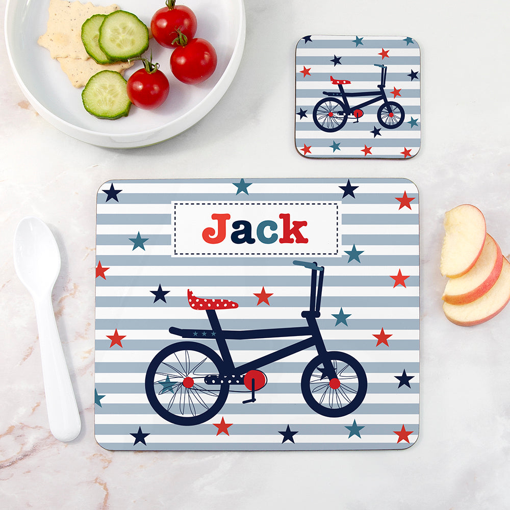 Personalised Placemat Set - Blue Tones