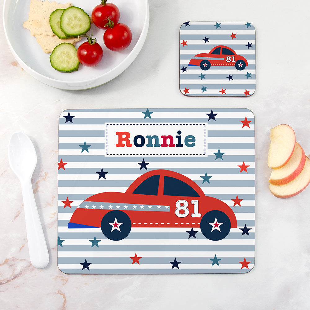 Personalised Placemat Set - Blue Tones