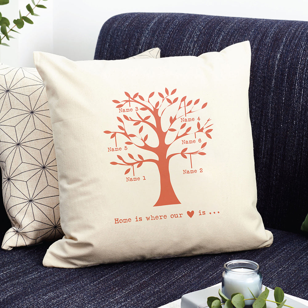 Personalised Family Tree Cushion Cover