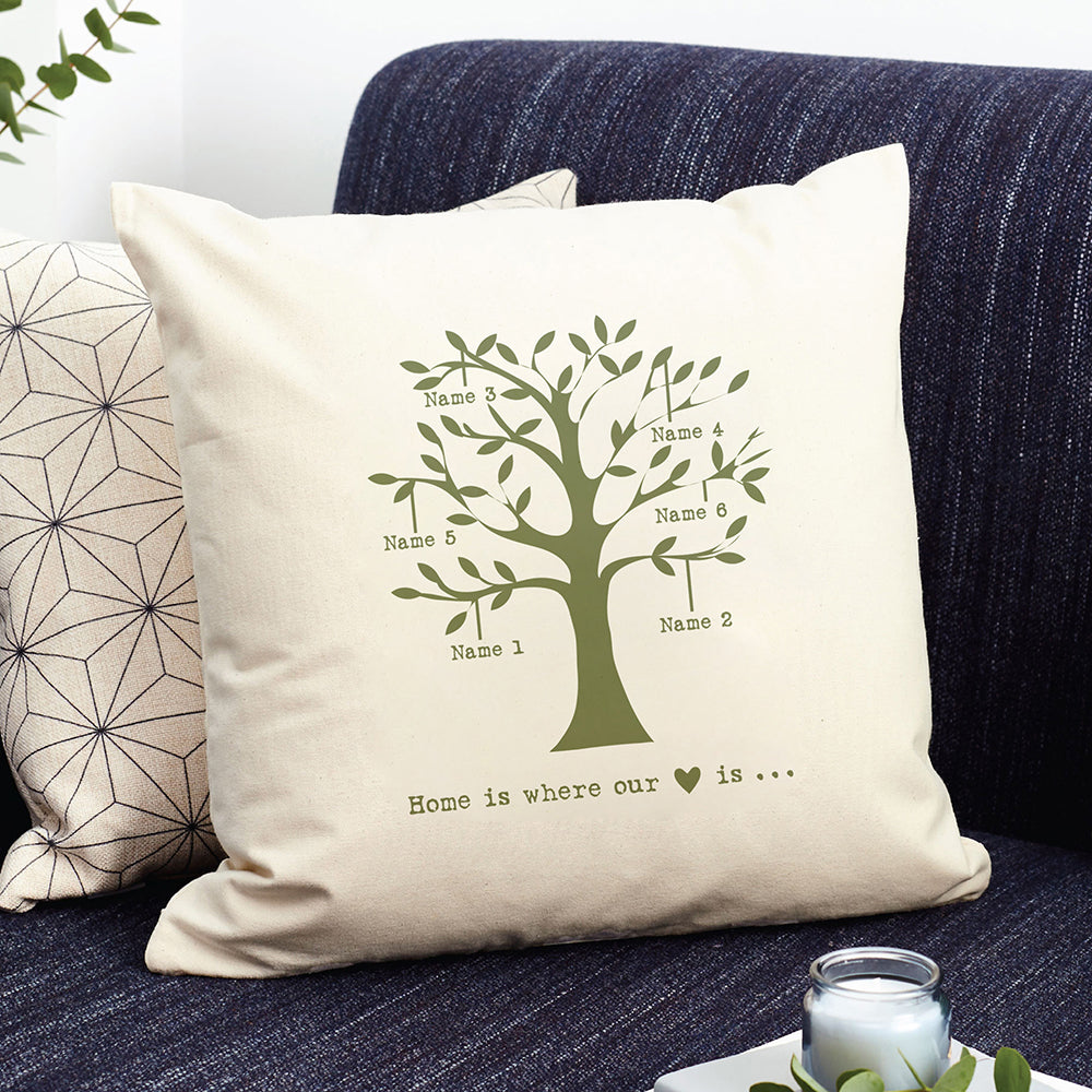 Personalised Family Tree Cushion Cover
