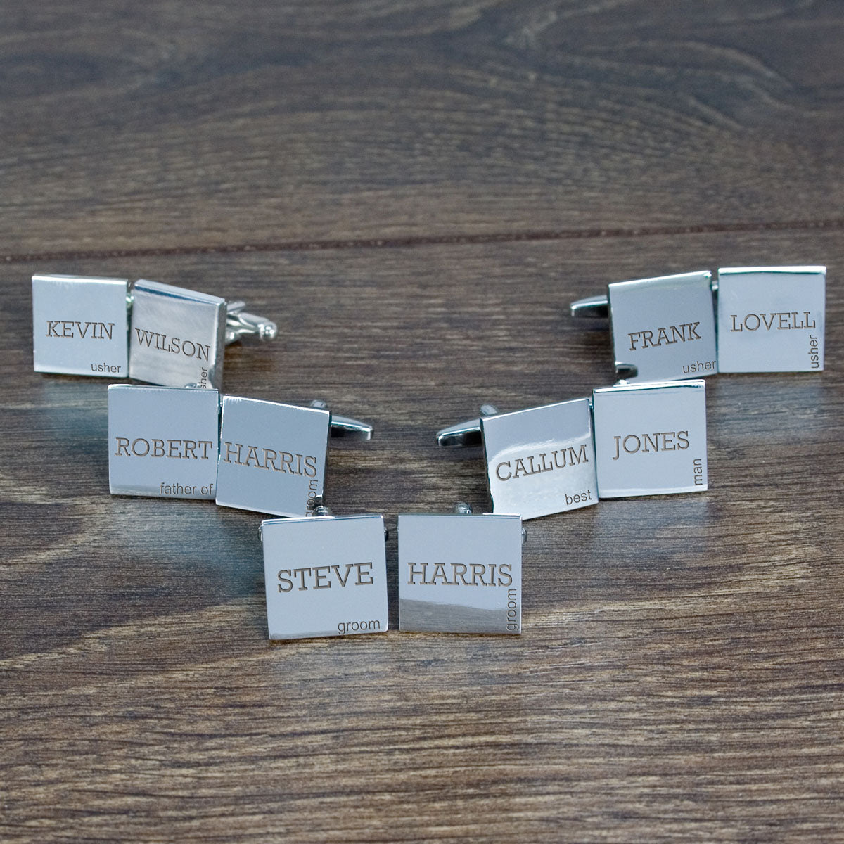 Wedding Group Cufflinks Set of Five