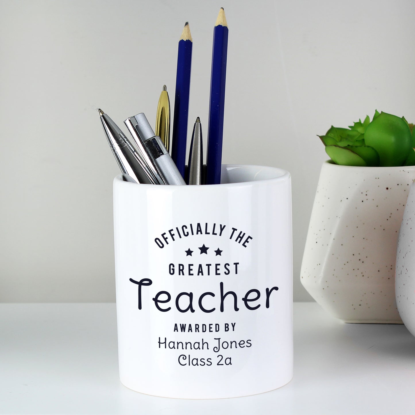 Personalised "Officially The Greatest" Ceramic Storage Pot