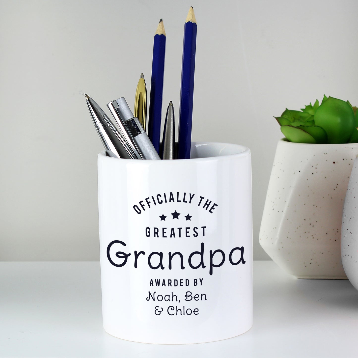 Personalised "Officially The Greatest" Ceramic Storage Pot