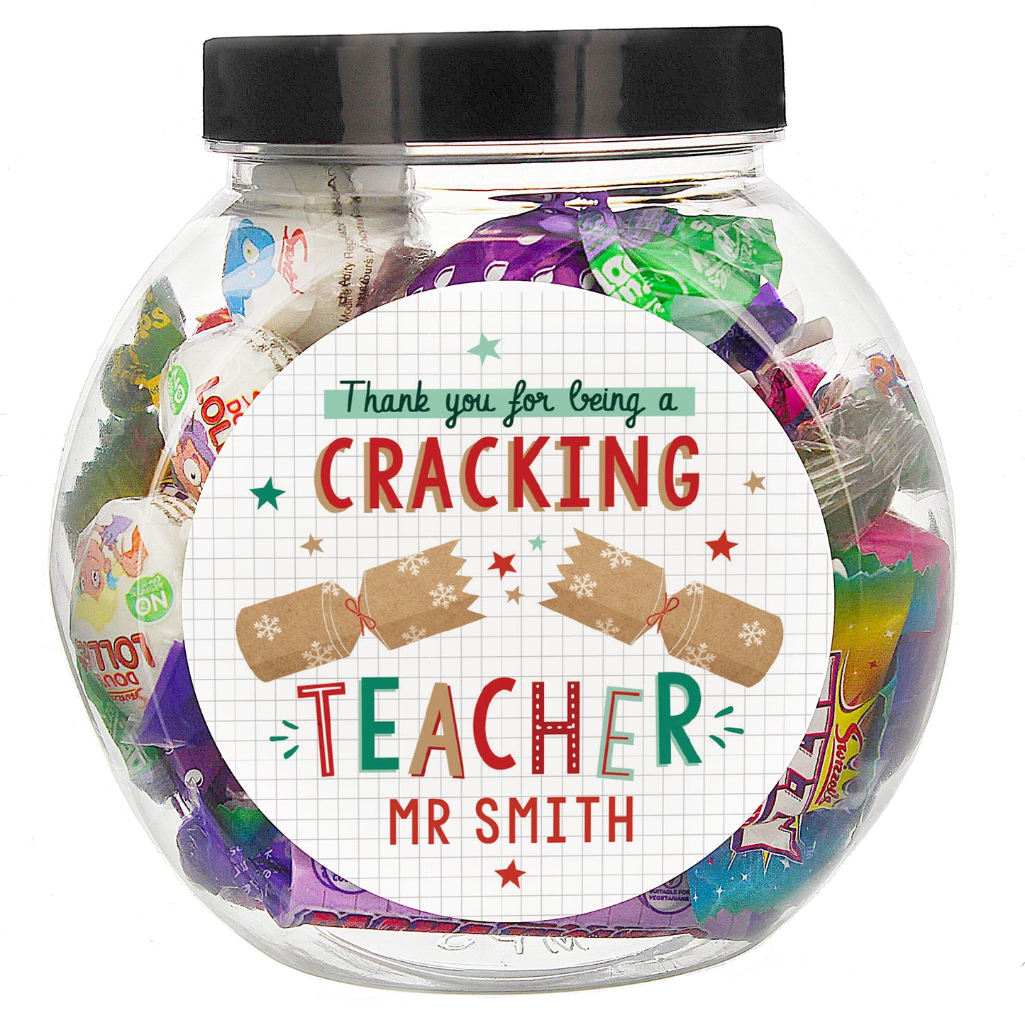 Personalised "Cracking Teacher" Sweet Jar