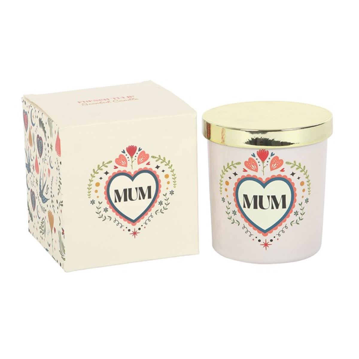Mum Folk Heart French Tulip Scented Candle