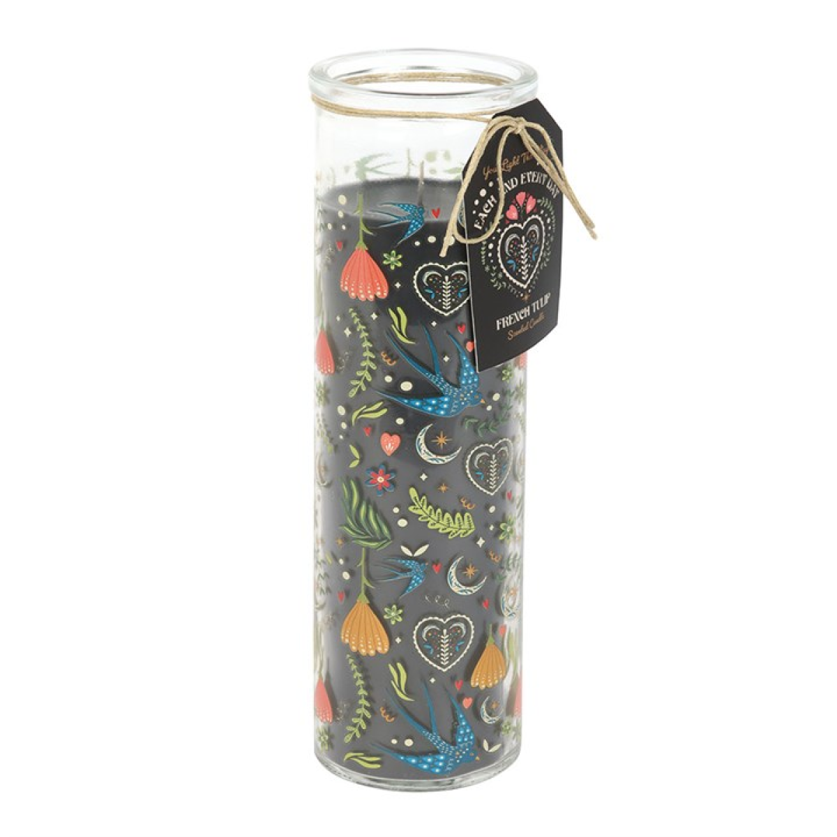 Midnight Bloom French Tulip Tube Candle
