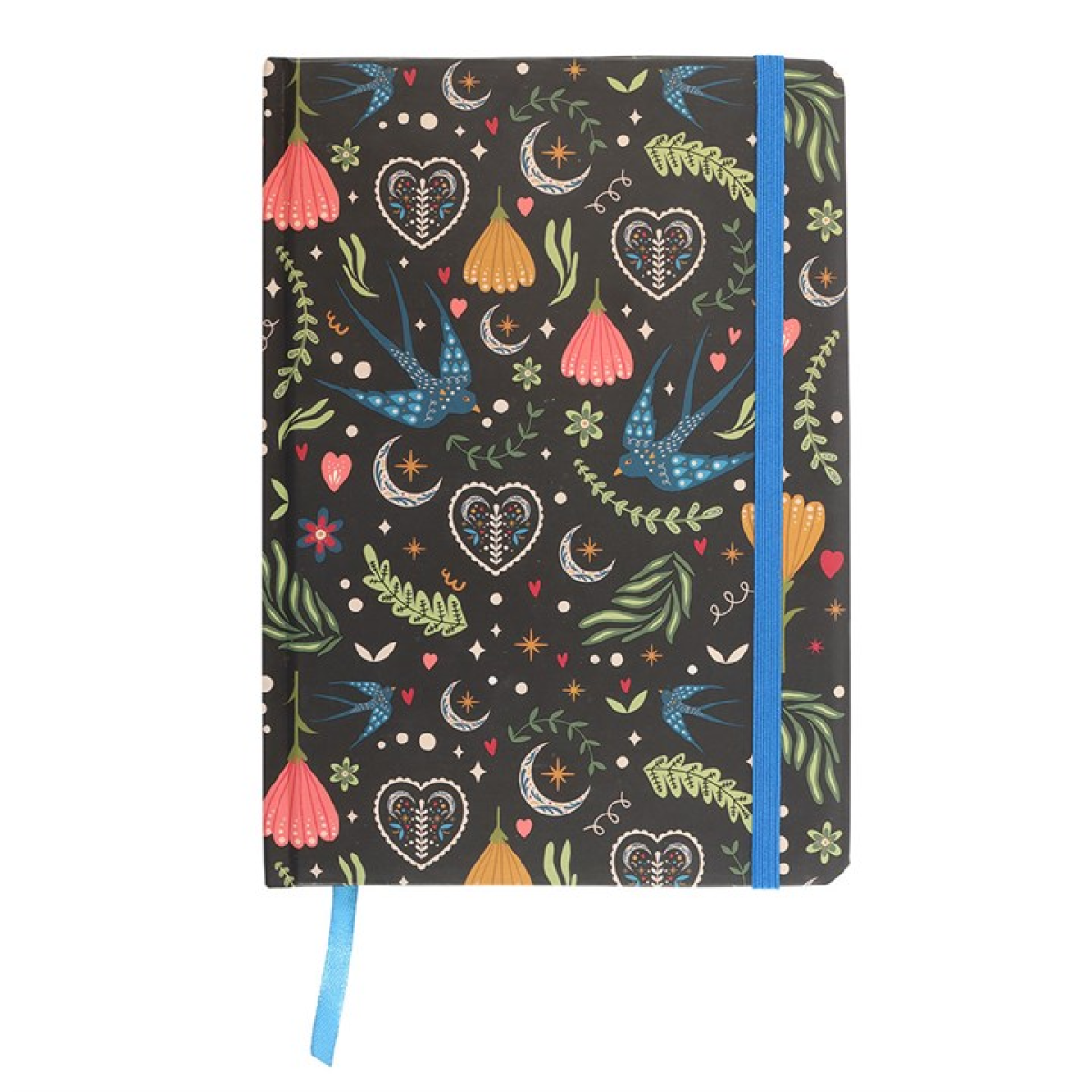 Midnight Bloom Print A5 Notebook