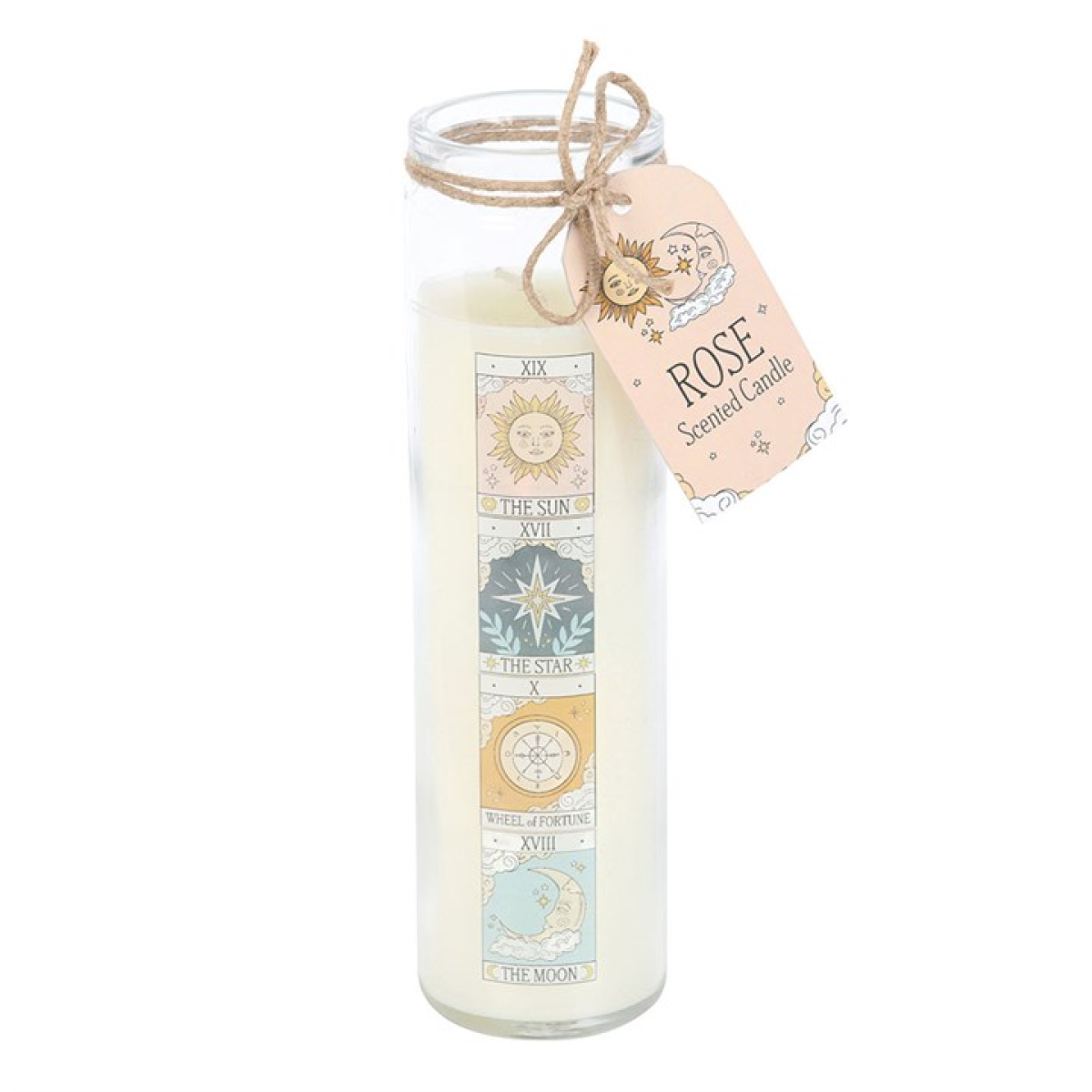 Vintage Tarot Rose Scented Tube Candle