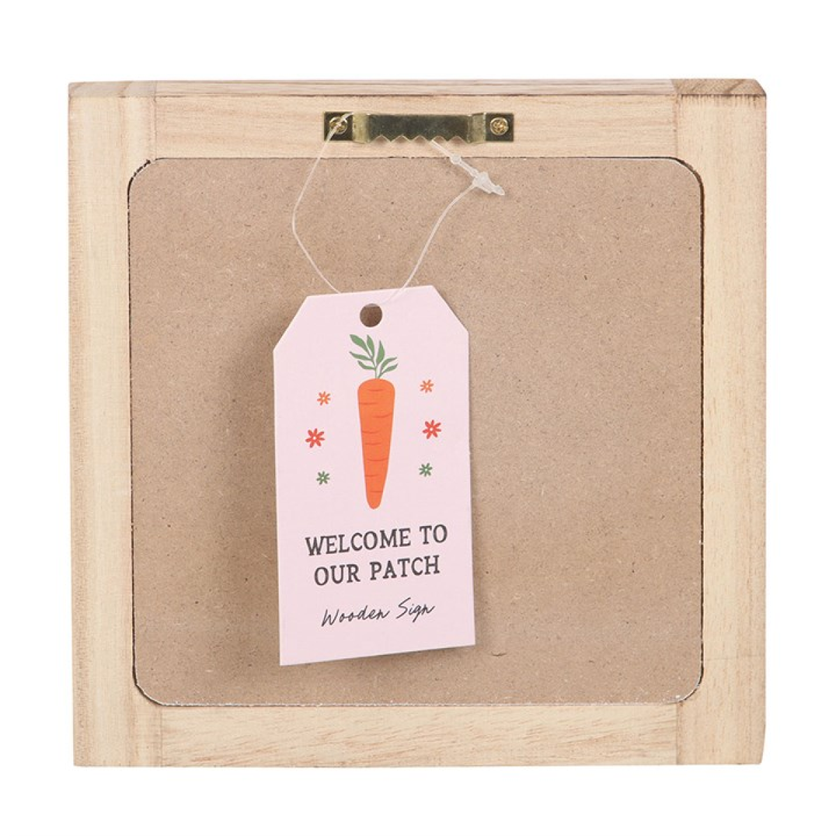 Welcome to Our Patch Wooden Framed Sign