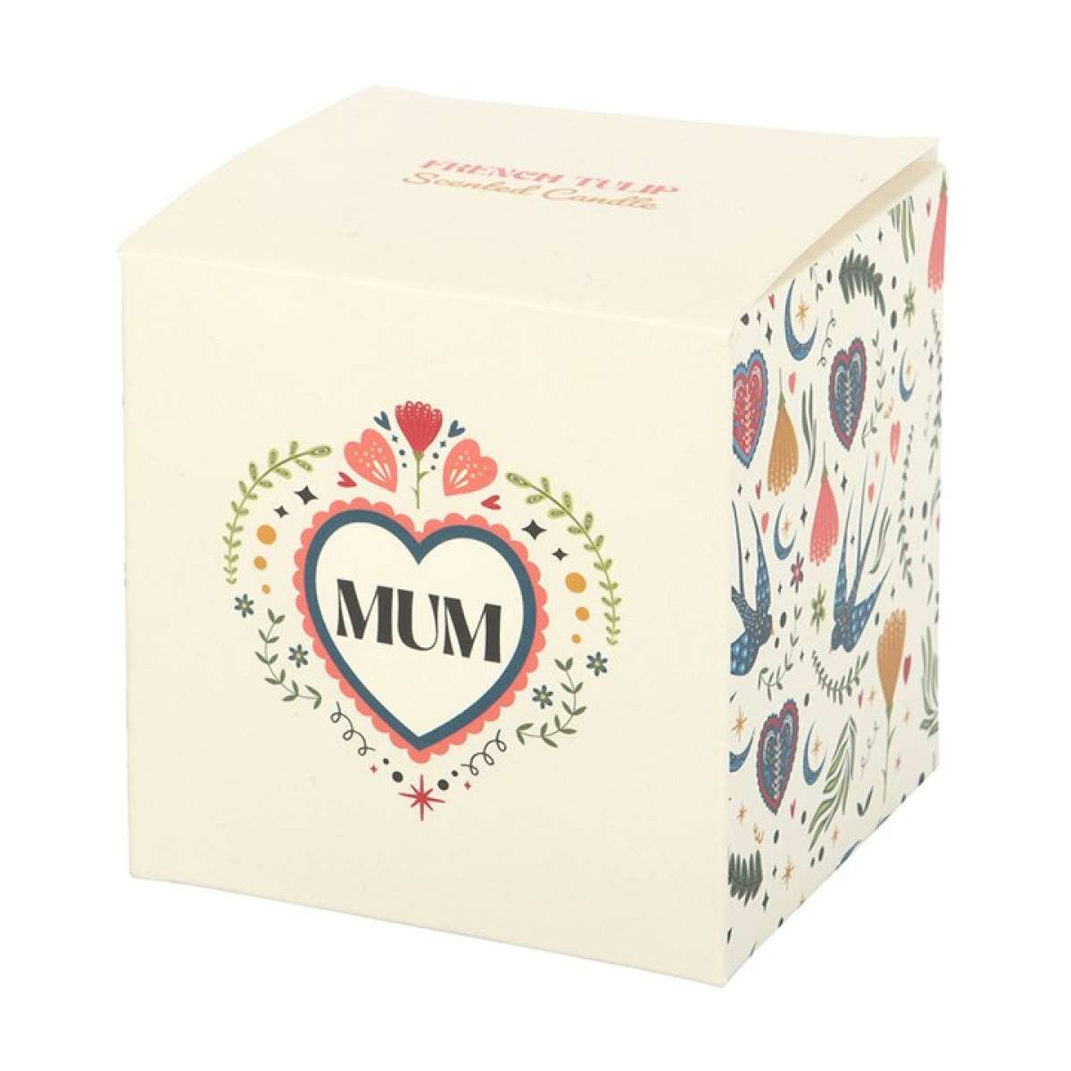 Mum Folk Heart French Tulip Scented Candle