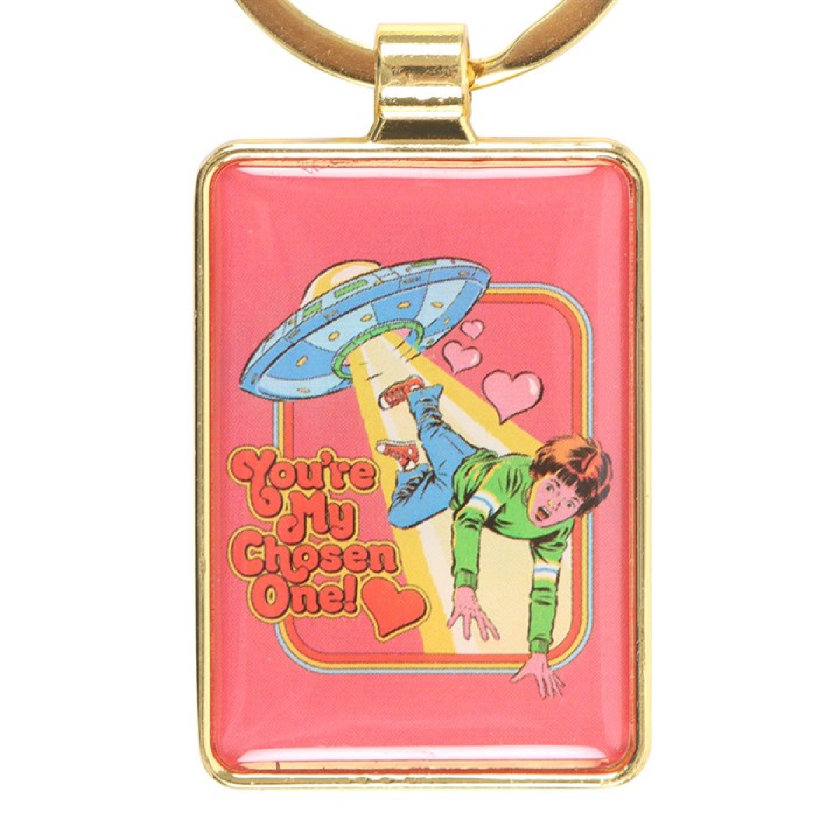You’re My Chosen One Alien Abduction Keyring by Steven Rhodes