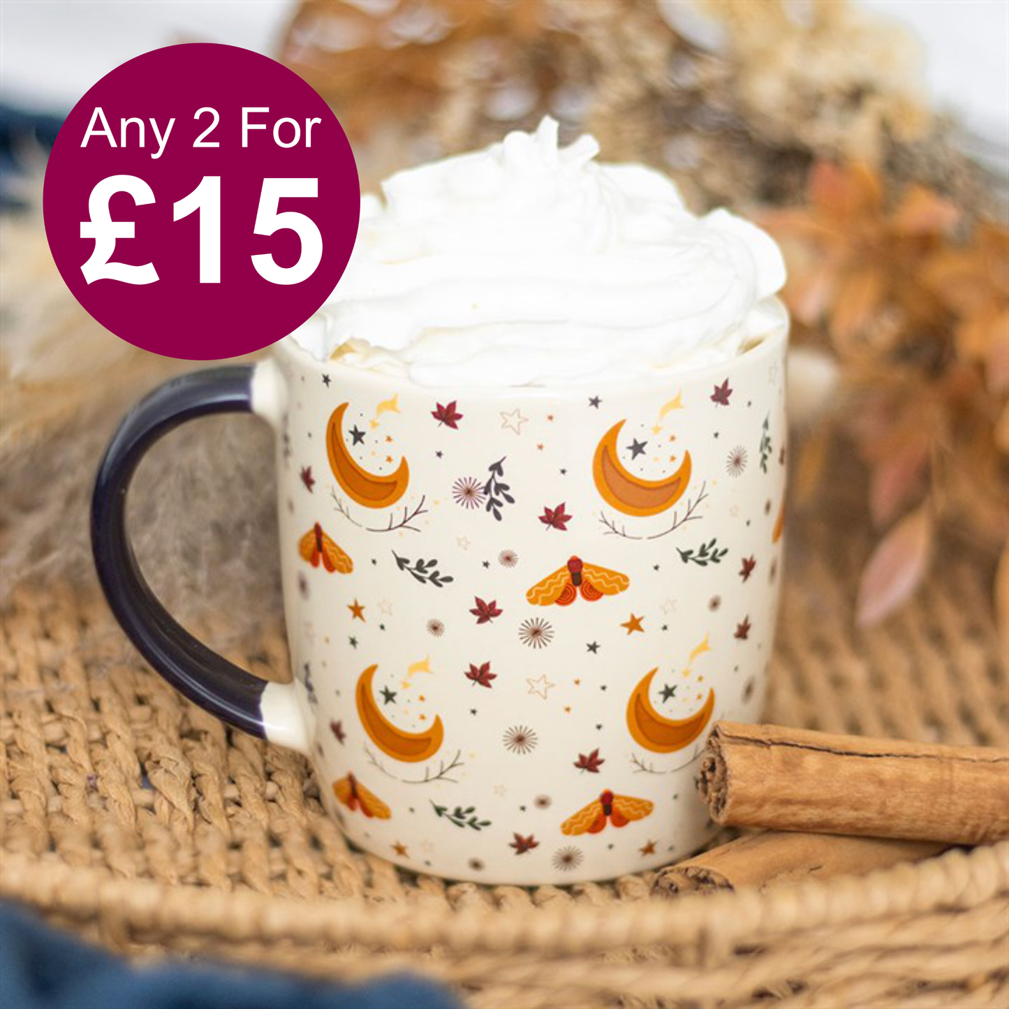 Autumn Magic Harvest Moon Print Mug