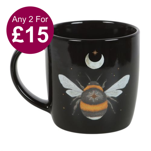 Dark Forest Bee Mug - Black