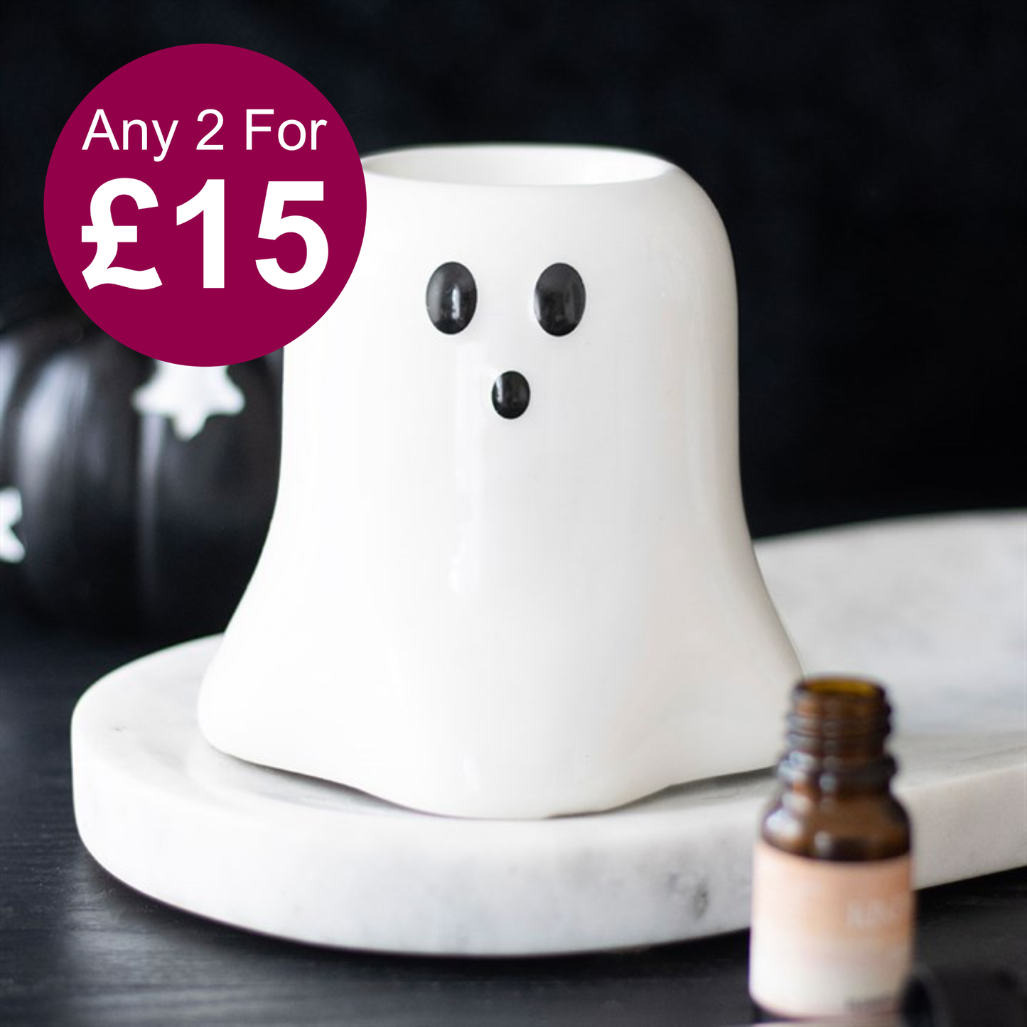 Hey Boo Ghost Oil Burner and Wax Warmer