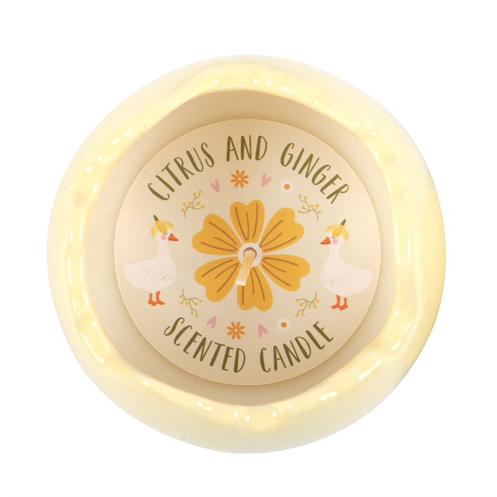 Citrus & Ginger Egg Shaped Scented Candle