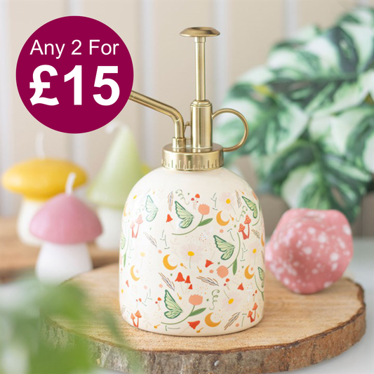 Fairy Folklore Print Ceramic Plant Mister