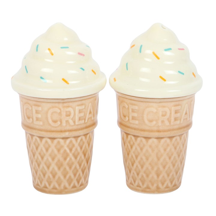 Ice Cream Cone Salt & Pepper Shakers