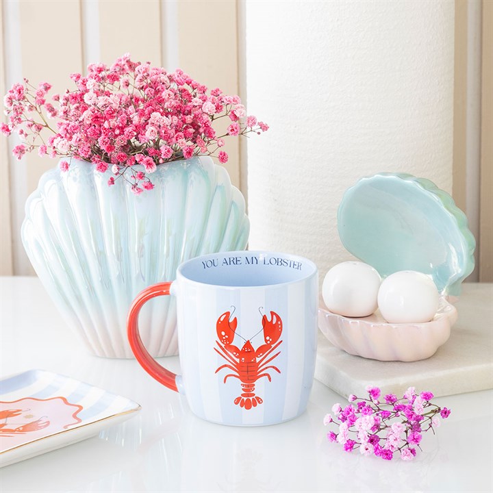 You Are My Lobster Nautical Striped Mug