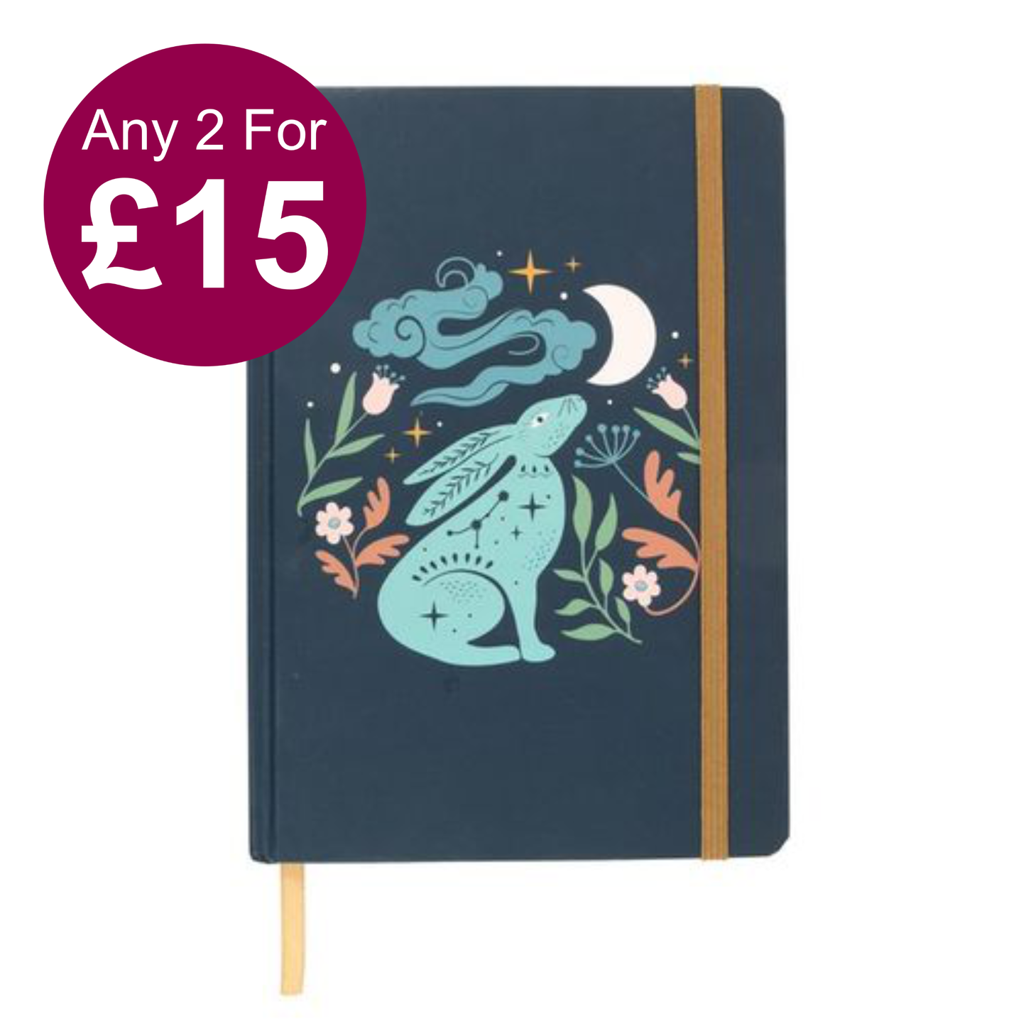 Midnight Hare A5 Notebook