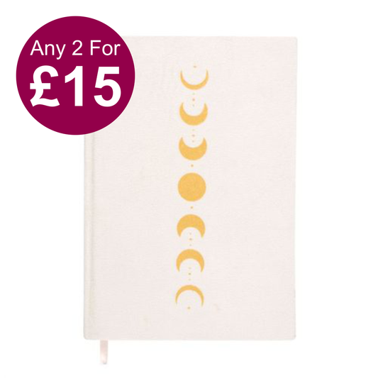 Moon Phase Velvet A5 Notebook