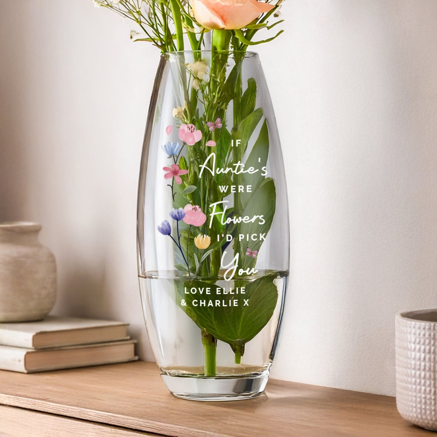 Personalised I’d Pick You Bullet Vase