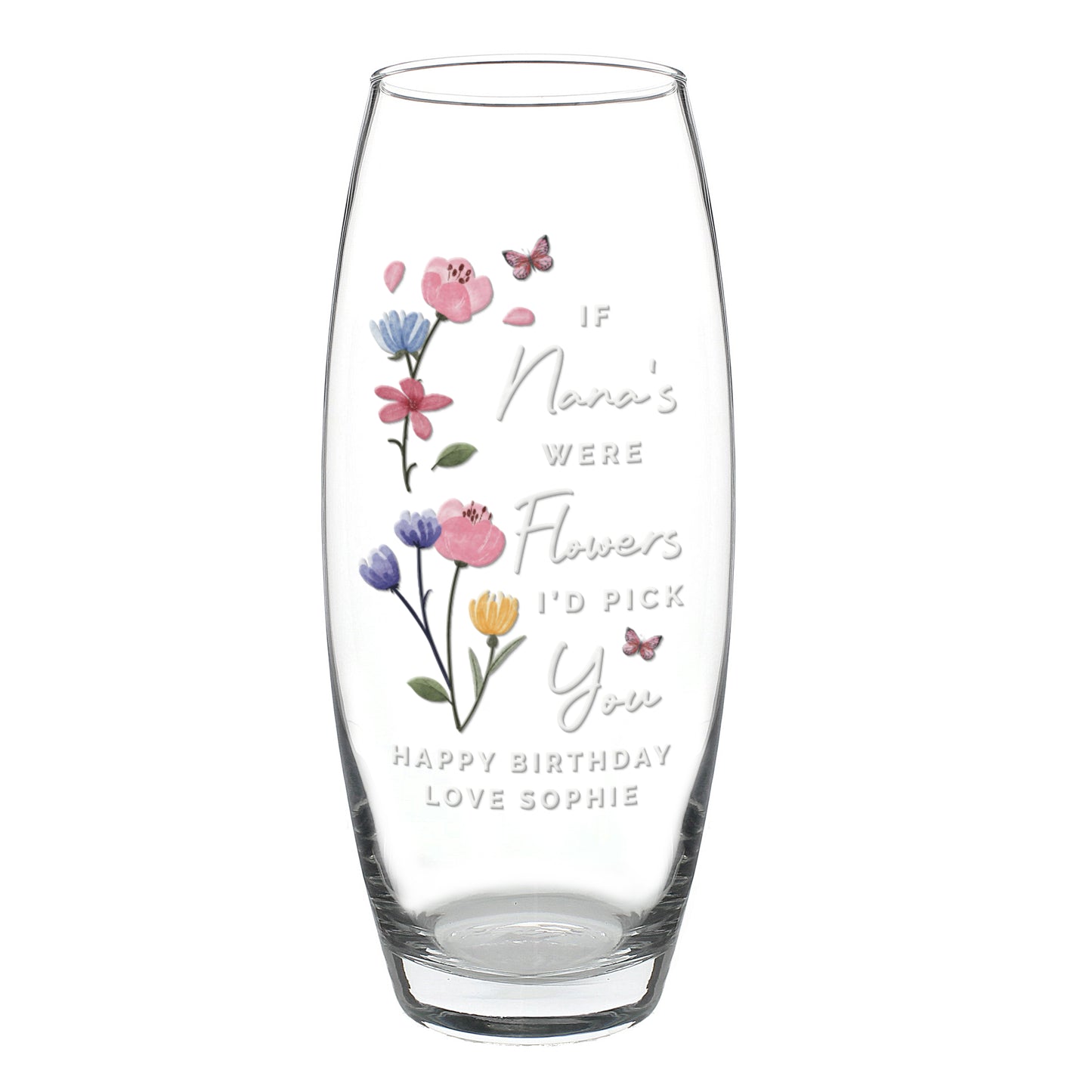 Personalised I’d Pick You Bullet Vase