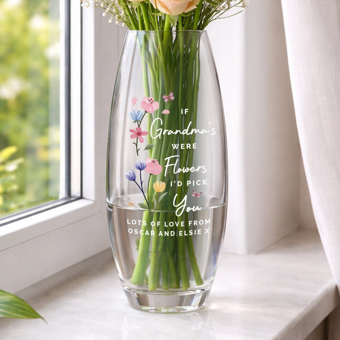 Personalised I’d Pick You Bullet Vase