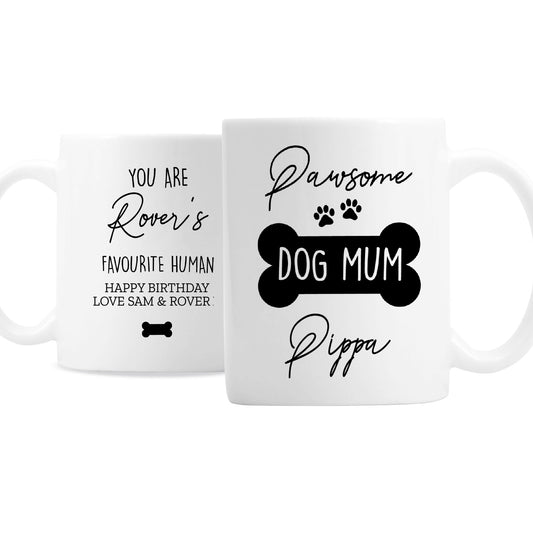 Personalised Pawsome Pet Mum Mug (Dog Mum or Cat Mum)