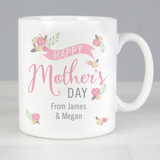 Personalised Floral Bouquet Mother’s Day Mug