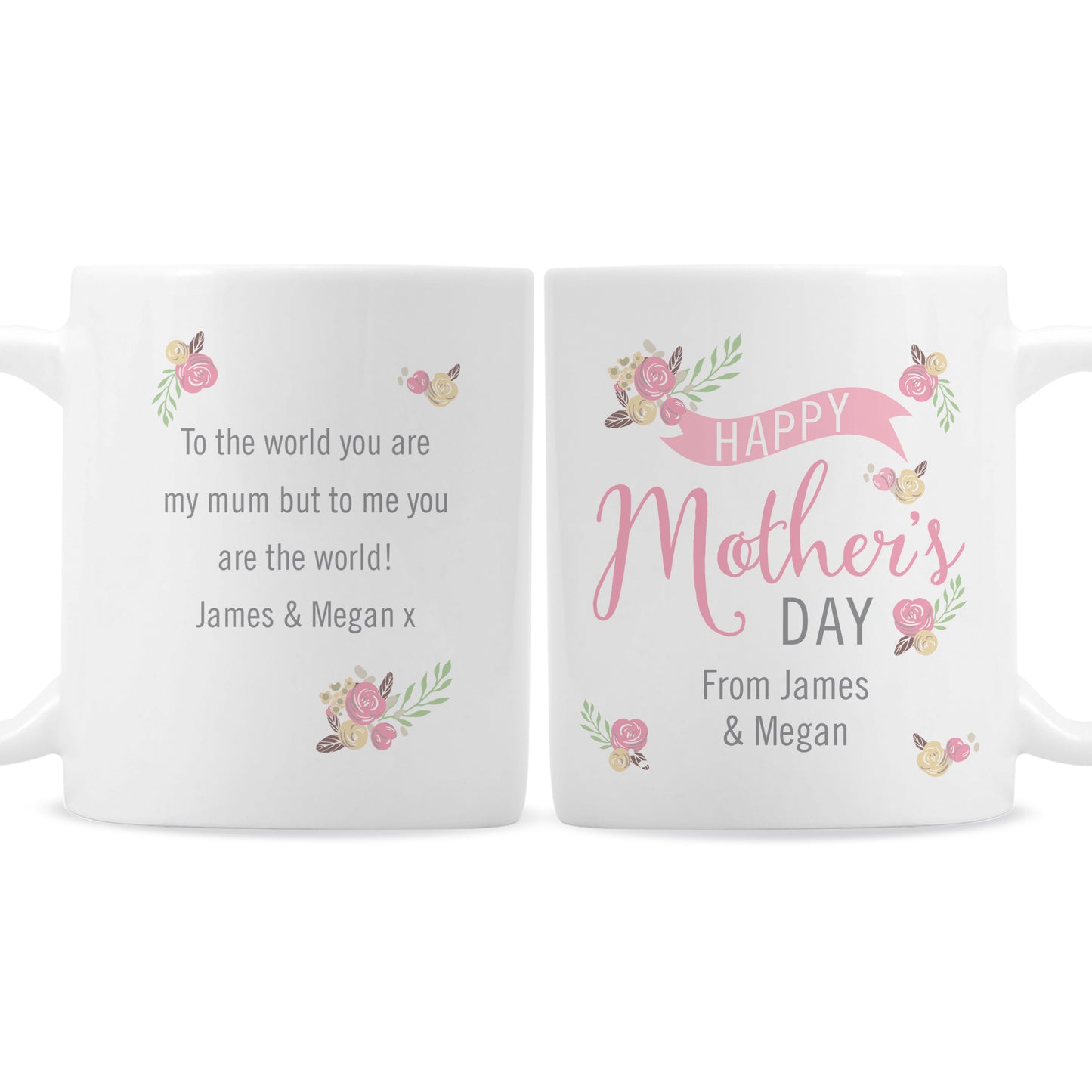 Personalised Floral Bouquet Mother’s Day Mug