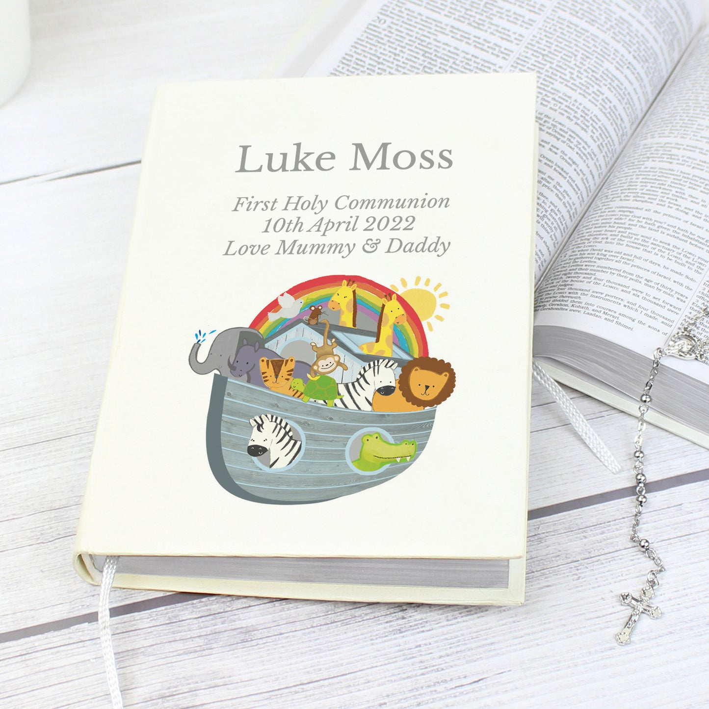 Personalised Noah's Ark Holy Bible