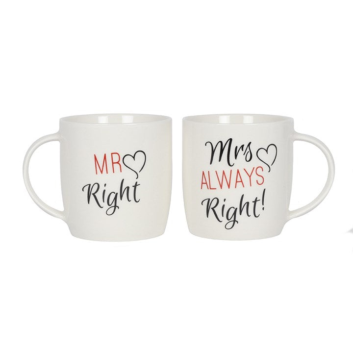 Mr & Mrs “Always Right” Mug Set