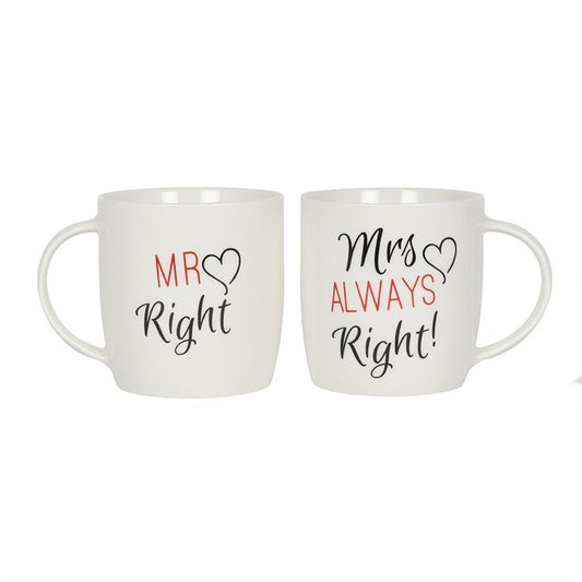 Mr & Mrs “Always Right” Mug Set