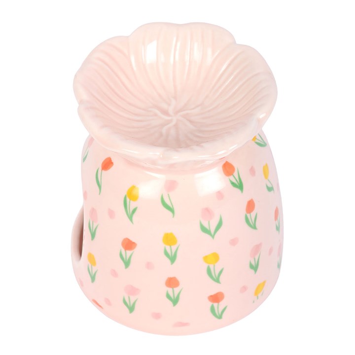 Tulip Print Oil Burner & Wax Warmer
