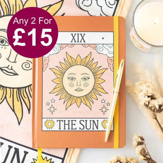 The Sun Vintage Tarot A5 Notebook