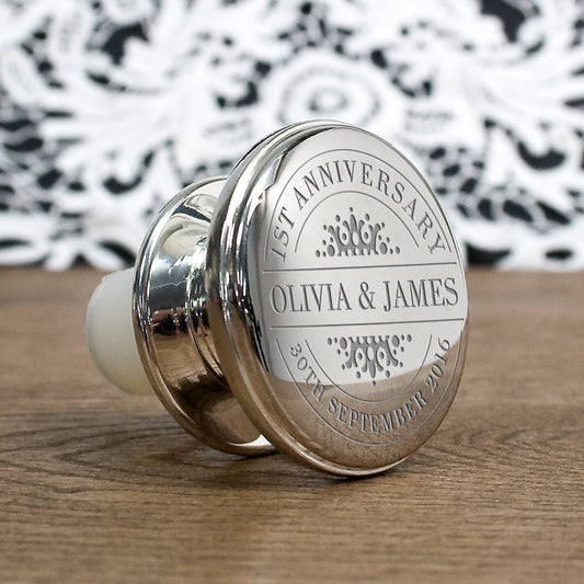 Personalised Wine Bottle Stopper